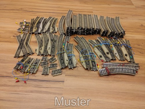 Märklin gleis konvolut mit - m-gleis,