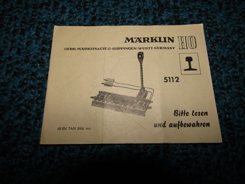 Märklin gebrauchsanweisung - märklin,