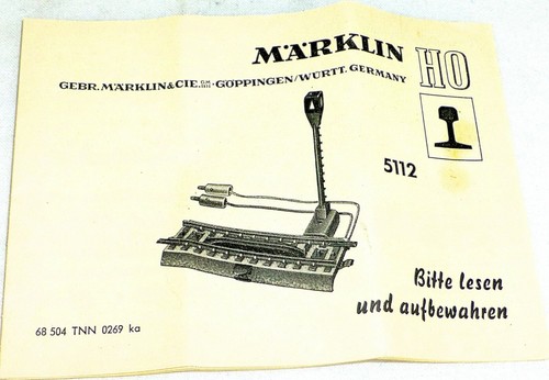 Märklin 5112 anleitung 504 - märklin,