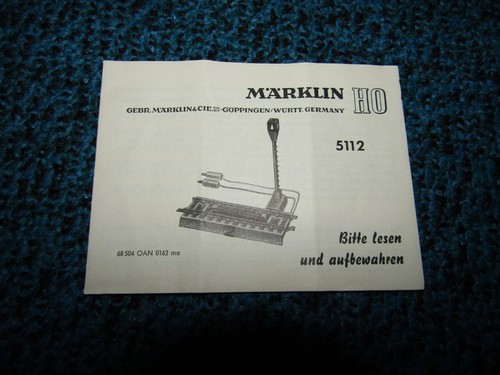 Märklin gebrauchsanweisung - märklin,